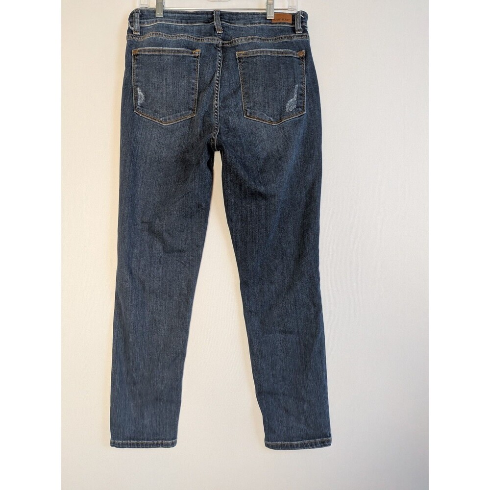 Judy Blue Jeans Womens Size 13 31 Blue Skinny Fit Mid Rise Dark Wash Stretch - Picture 7 of 13